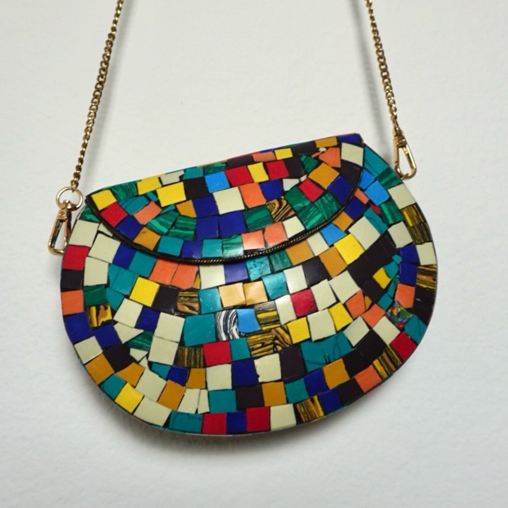 Ramla hand-made mosaic crossbody bag
